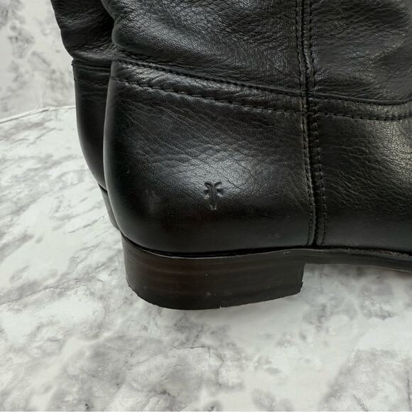 FRYE  Cara Roper Black Leather Ankle Boots - Women’s Sz 7.5 - Picture 9 of 16